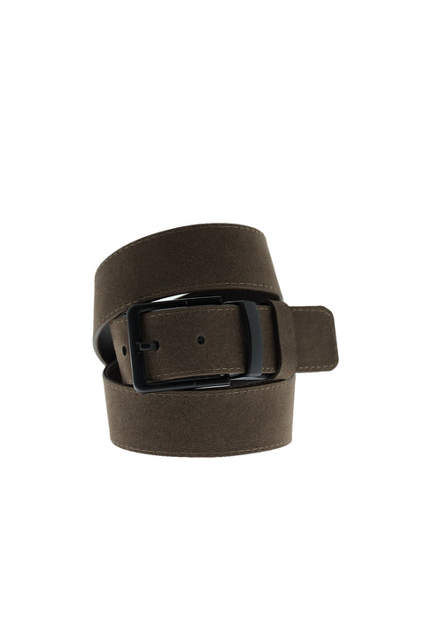 Koyu Kahve Çift Taraflı Spor Kemer