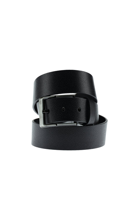 Black Sport Leather Belt