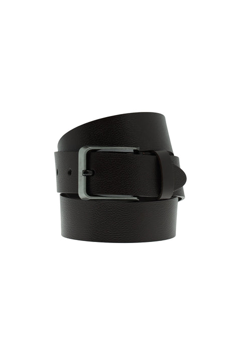 Koyu Kahve Spor Deri Kemer