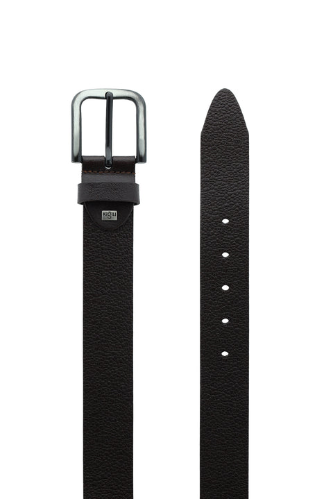 Koyu Kahve Deri Spor Kemer