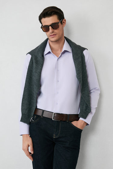  Koyu Kahve Spor Deri Kemer