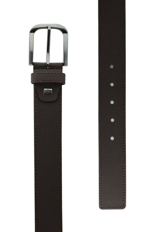  Koyu Kahve Spor Desenli Kemer