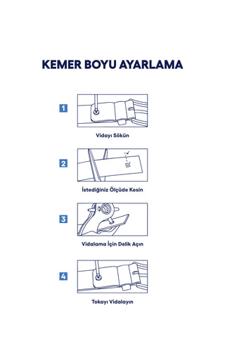  Koyu Kahve Dikiş Detaylı Spor Kemer