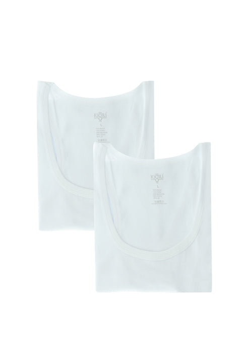 Beyaz 2'li Pamuk Sporcu Atlet Seti