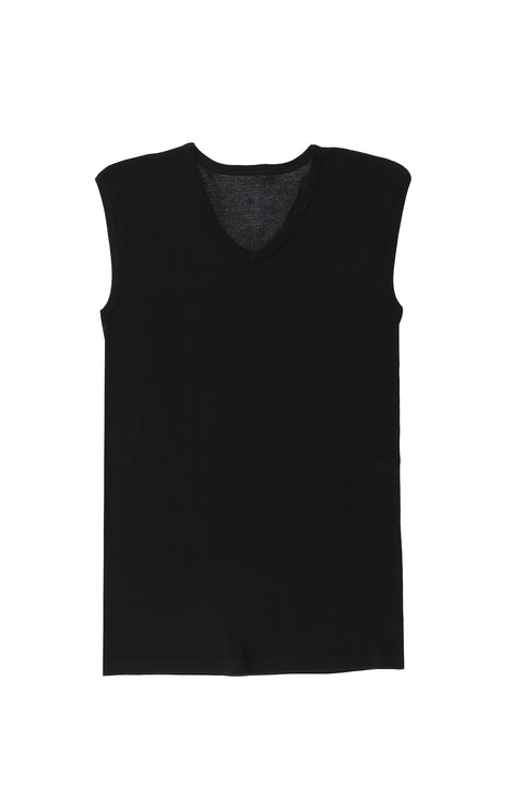 Black 2-Piece V-Neck Cotton Tank Top Set
