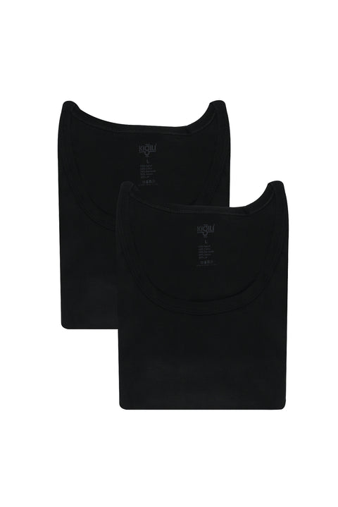 Siyah 2'li Sporcu Pamuk Atlet Seti