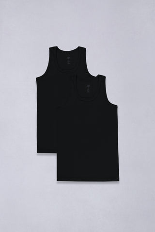  Siyah 2'li Sporcu Pamuk Atlet Seti