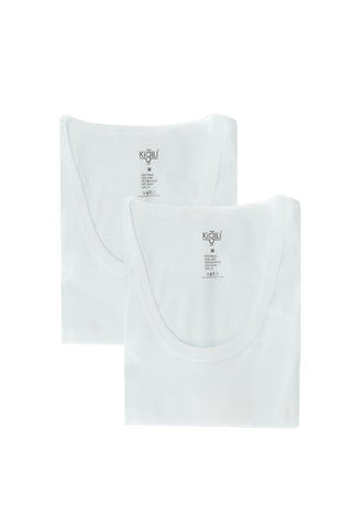  Beyaz 2'li Sporcu Pamuk Atlet Seti