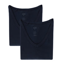 Koyu Lacivert 2'li V Yaka Pamuk Atlet