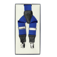 Mavi Likralı Desenli Pantolon Askısı