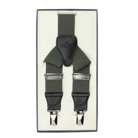 Koyu Yeşil Likralı Düz Pantolon Askısı