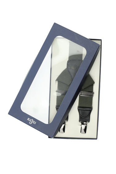  Koyu Yeşil Likralı Düz Pantolon Askısı