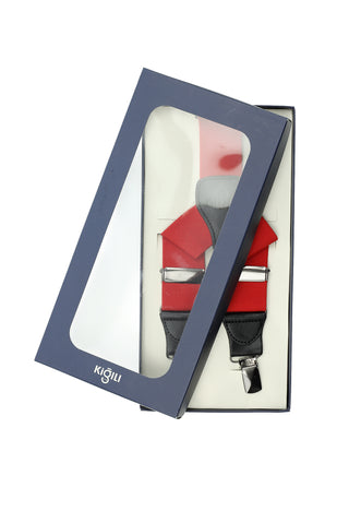  Açık Kırmızı Likralı Düz Pantolon Askısı