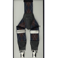 Orta Lacivert Likralı Desenli Pantolon Askısı