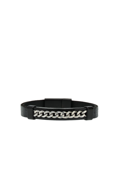 Black Leather Bracelet
