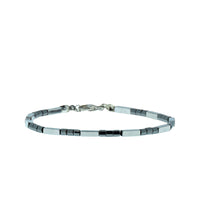 Metalik Gri Çelik Bileklik