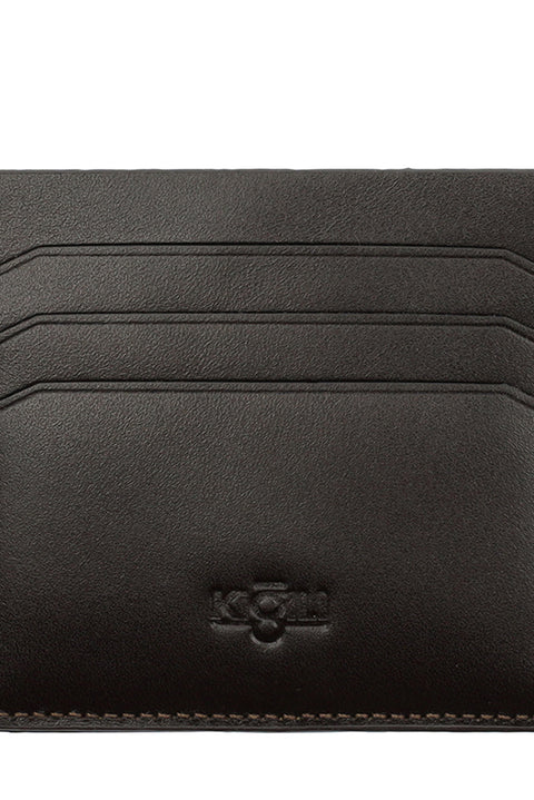 Orta Kahve Düz Rugan Floater Deri Kartlık