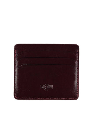  Koyu Bordo Düz Rugan Floater Deri Kartlık