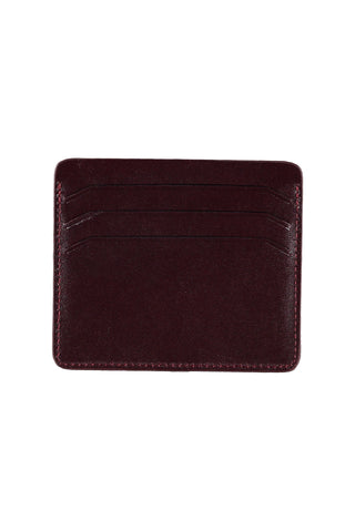  Koyu Bordo Düz Rugan Floater Deri Kartlık