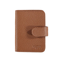 Taba Desenli Çıtçıtlı Şeffaf Deri Kartlık