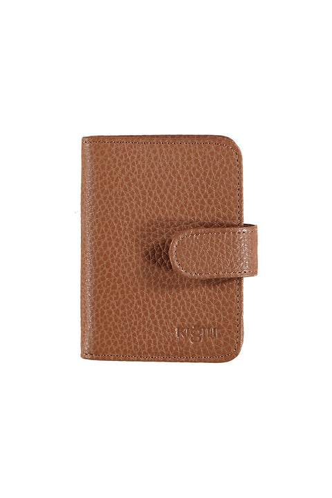 Taba Desenli Çıtçıtlı Şeffaf Deri Kartlık