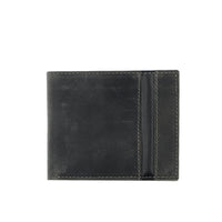 Orta Gri Deri Cüzdan