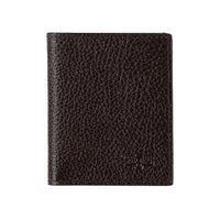 Koyu Kahve Desenli Para Bölmeli Yatay Kartlık Cüzdan