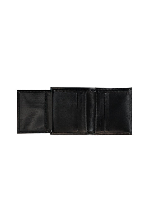 Siyah Hediye Kutulu Düz Kartlık Para Bölmeli Deri Cüzdan