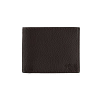 Koyu Kahve Desenli Kartlık Para Bölmeli Deri Cüzdan