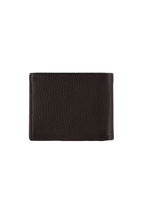 Koyu Kahve Desenli Kartlık Para Bölmeli Deri Cüzdan