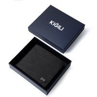 Siyah Desenli Para Bölmeli Hediye Kutulu Kartlık Cüzdan