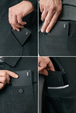  Siyah Desenli Para Bölmeli Kartlık Cüzdan