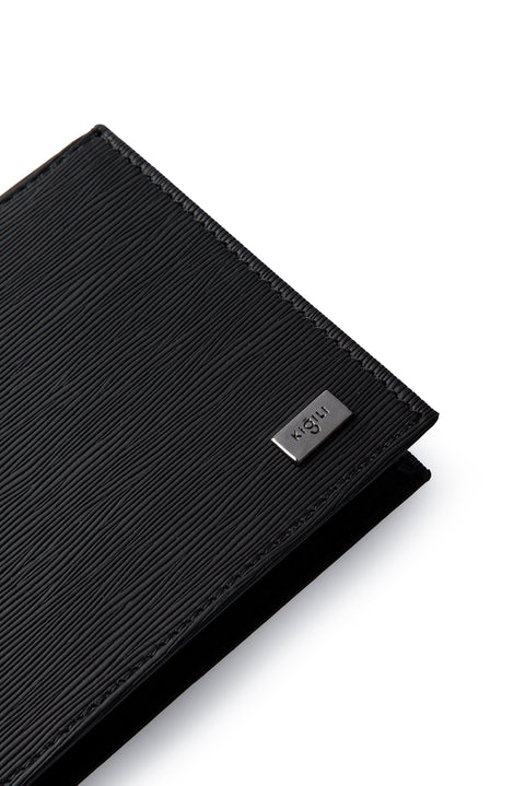 Siyah Desenli Para Bölmeli Hediye Kutulu Kartlık Cüzdan