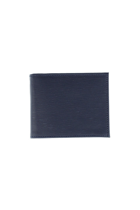 Orta Lacivert Desenli Kartlık Para Bölmeli Cüzdan