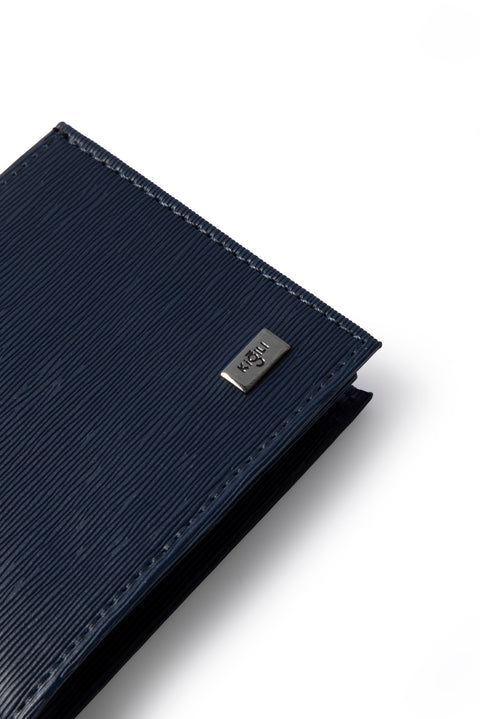 Orta Lacivert Desenli Kartlık Para Bölmeli Hediye Kutulu Cüzdan