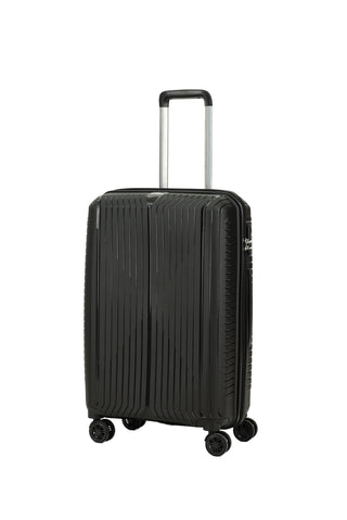  Siyah PP Orta Boy Çizgili Valiz