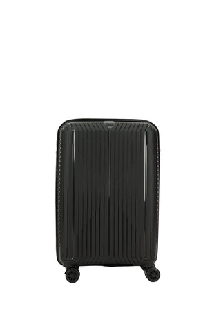  Siyah PP Orta Boy Çizgili Valiz