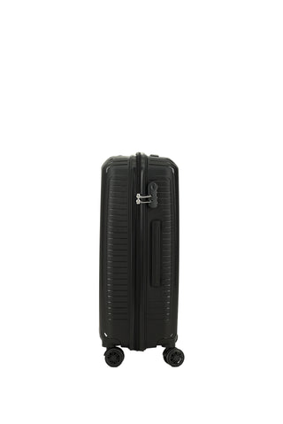  Siyah PP Orta Boy Çizgili Valiz