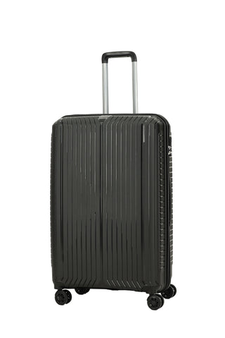  Siyah PP Büyük Boy Çizgili Valiz