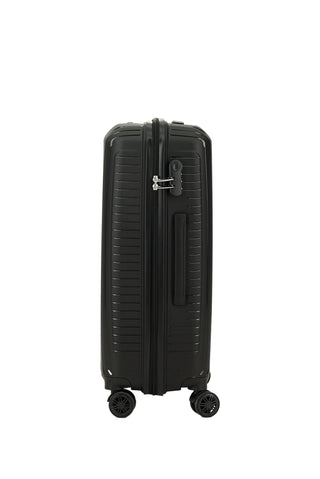  Siyah PP Büyük Boy Çizgili Valiz