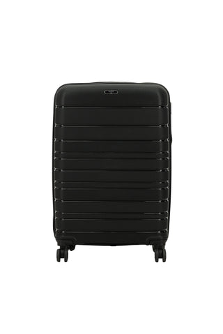  Siyah PP Büyük Boy Çizgili Valiz