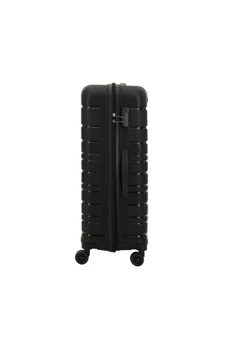  Siyah PP Büyük Boy Çizgili Valiz