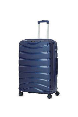  Koyu Lacivert PP Desenli Büyük Boy Valiz