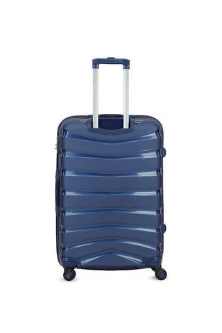  Koyu Lacivert PP Desenli Büyük Boy Valiz