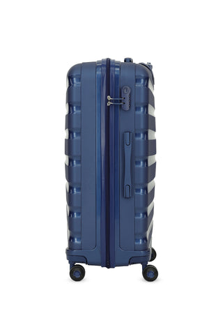  Koyu Lacivert PP Desenli Büyük Boy Valiz