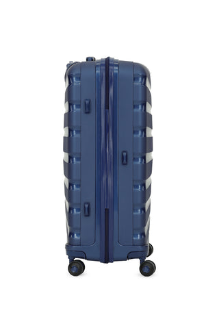  Koyu Lacivert PP Desenli Büyük Boy Valiz