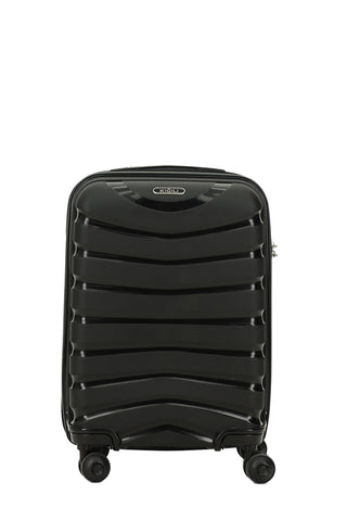  Siyah PP Çizgili Orta Boy Valiz