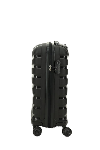  Siyah PP Çizgili Orta Boy Valiz