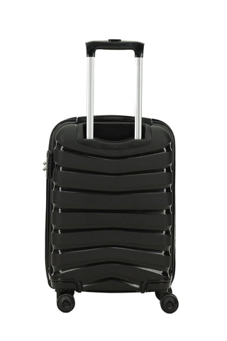  Siyah PP Çizgili Orta Boy Valiz