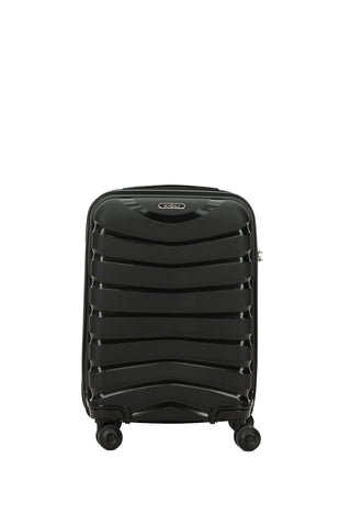  Siyah PP Desenli Küçük-Kabin Boy Valiz